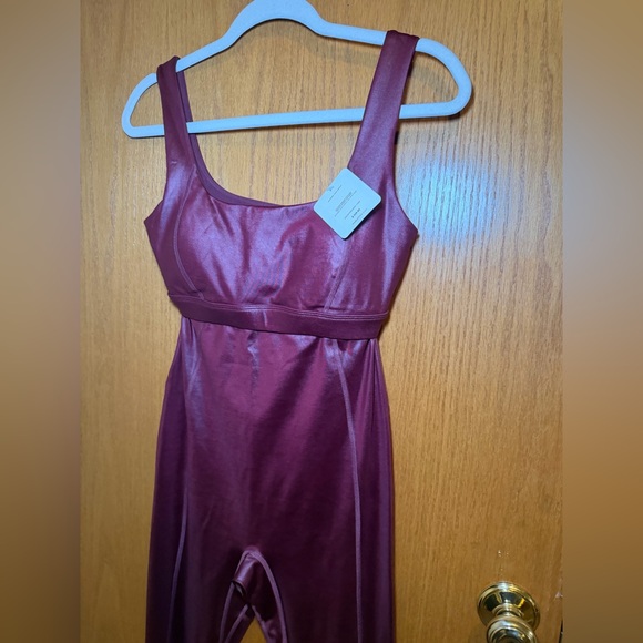 Fabletics Deep Red Jumpsuit - Picture 4 of 9